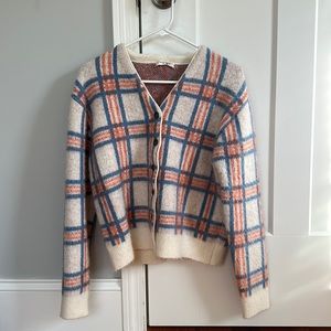 Plaid Cardigan